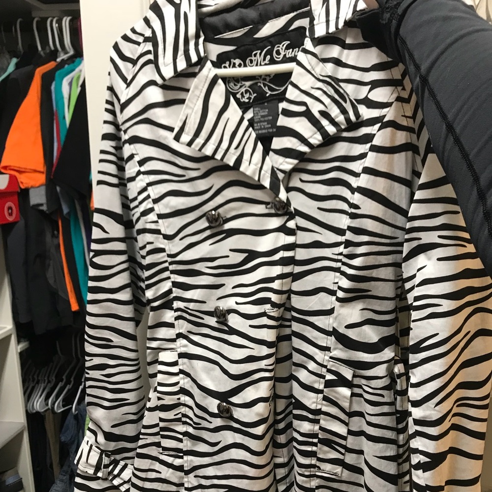 Zebra print coat